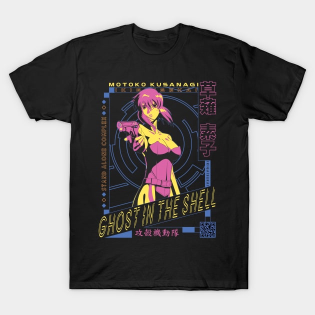 Motoko Kusanagi v3 | IKIGAISEKAI V2 T-Shirt by IKIGAISEKAI